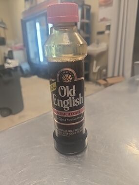 Old English Scratch Cover - Dark Wood Tone